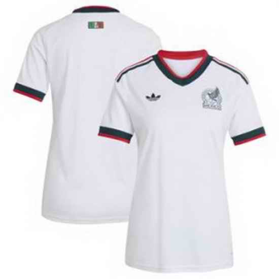 Women Women 0 Mexico Blank 2026 Replica White Jersey 3